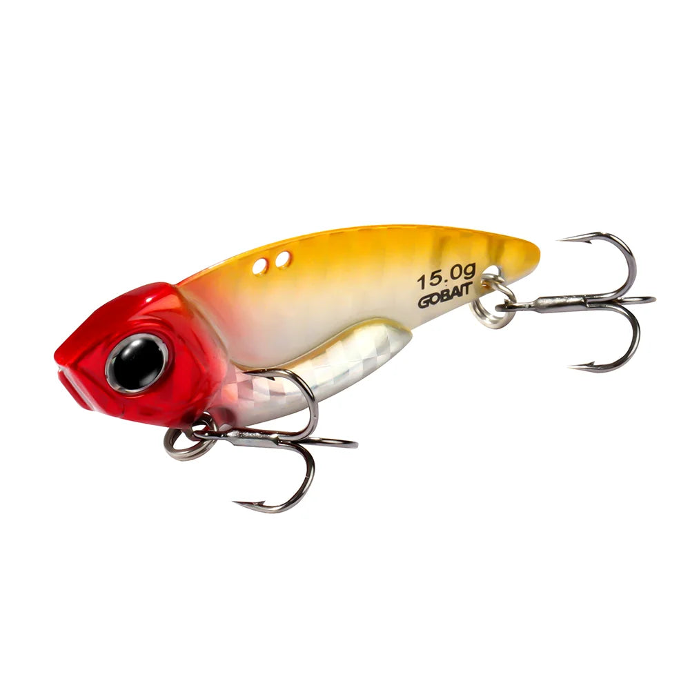 Metal Jig VIB Lure 7g 10g 15g Spoon Spinner Color Spinning Fishing Tackle Treble Hooks Swimbait Pesca Bait Spinnerbait VIBRATION - Duke's Fishing Supply
