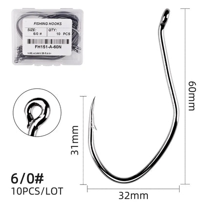 Carbon Steel Circle Hook (10/pk) - Duke's Fishing Supply