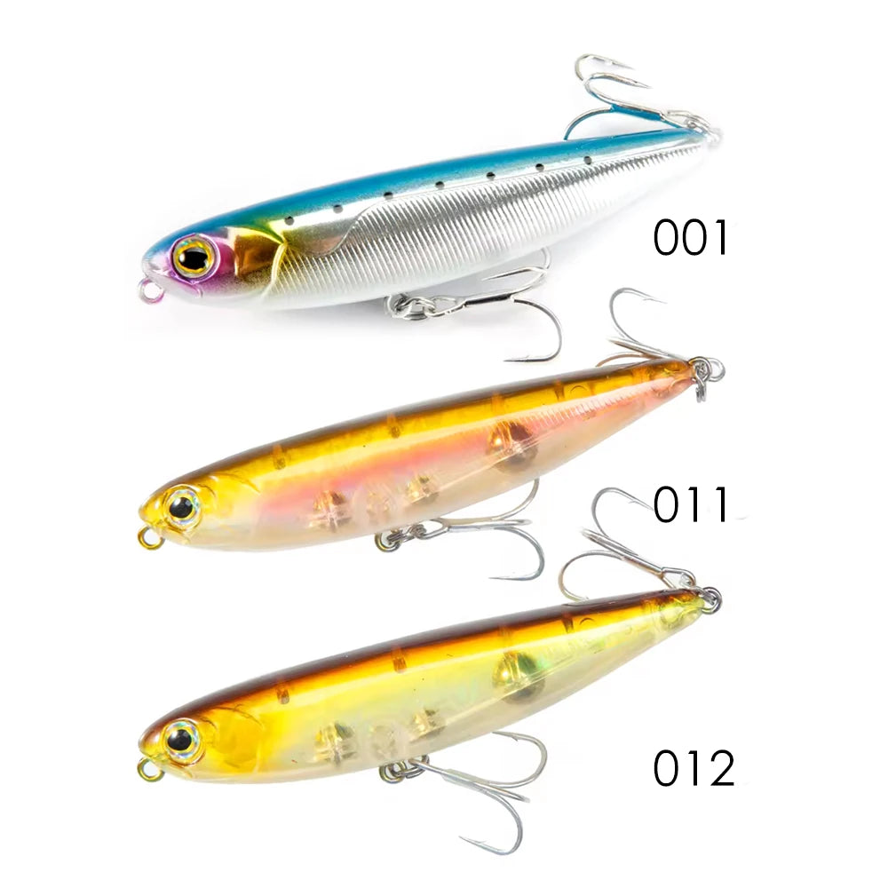 Hunthouse Pencil Fishing Lure Walk The Dog Top Water Artificial Bait Fishing Tackle For Pike Bass Bestselling Color Combos LW536 - Duke's Fishing Supply