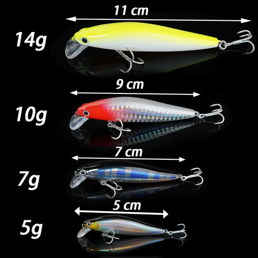 Sinking Minnow Jerkbait (Various Sizes) - Duke's Fishing Supply