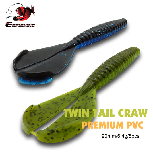 Twin Tail Craw Soft Plastic Lure - Duke's Fishing Supply